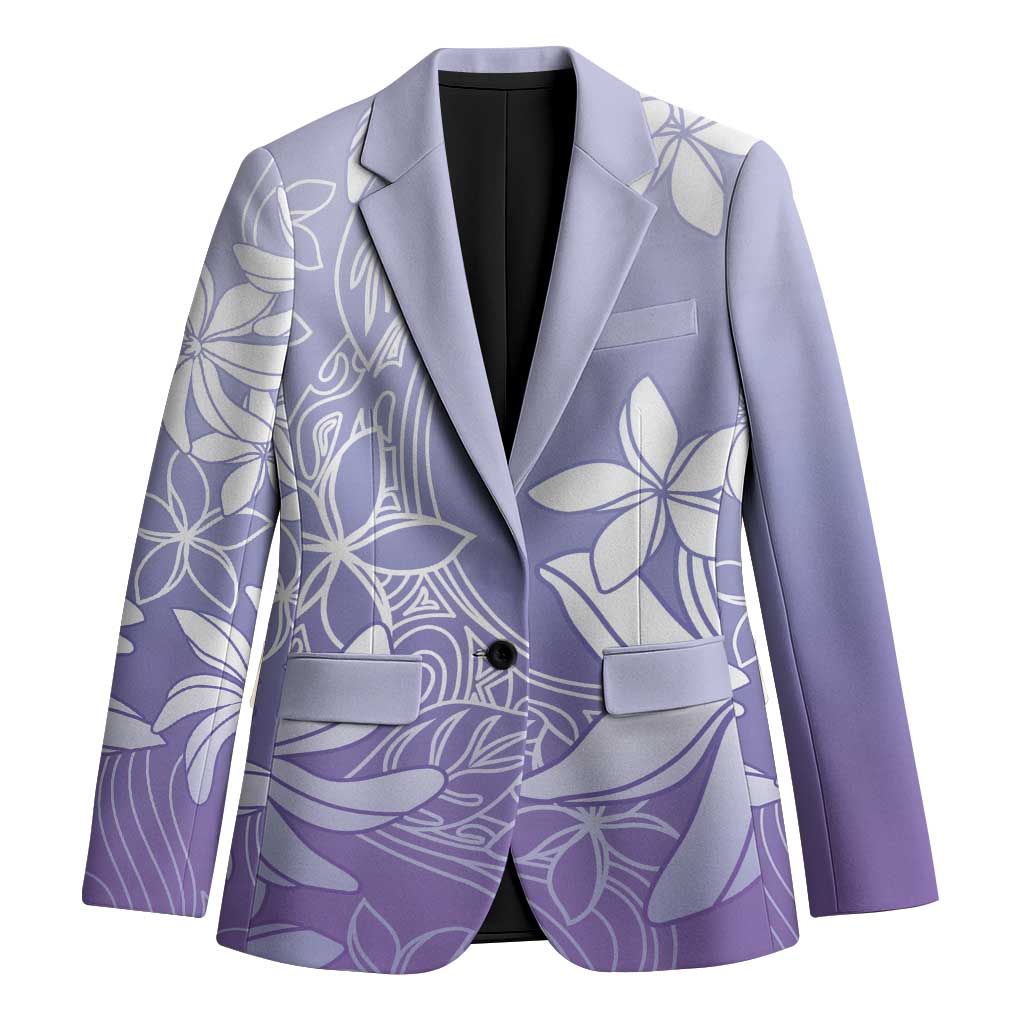 Tiare Tahiti Blazer Purple Polynesia Motifs - Polynesian Pride