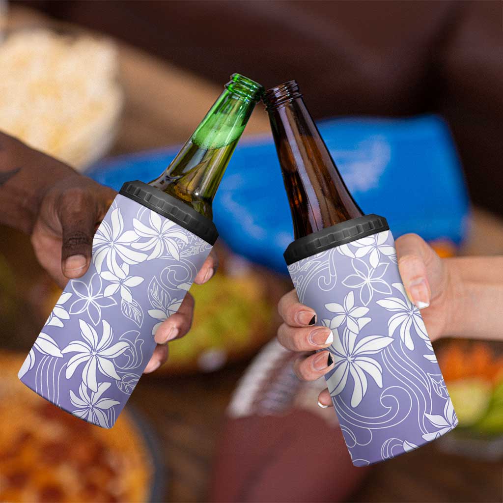 Tiare Tahiti 4 in 1 Can Cooler Tumbler Purple Polynesia Motifs - Polynesian Pride