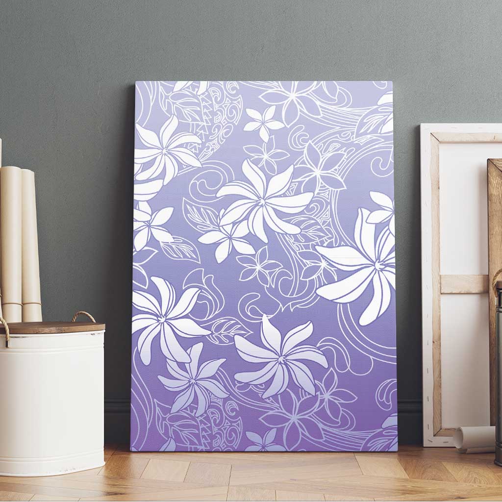 Tiare Tahiti Canvas Wall Art Purple Polynesia Motifs - Polynesian Pride
