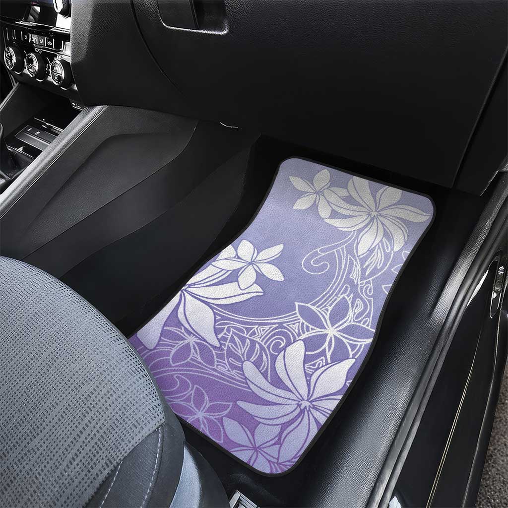 Tiare Tahiti Car Mats Purple Polynesia Motifs - Polynesian Pride