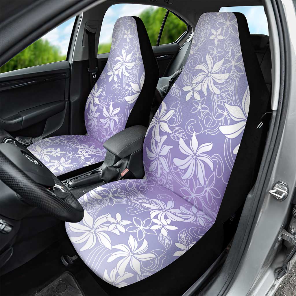 Tiare Tahiti Car Seat Cover Purple Polynesia Motifs - Polynesian Pride