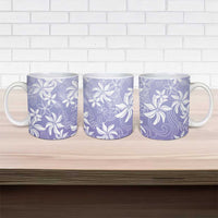 Tiare Tahiti Ceramic Mug Purple Polynesia Motifs - Polynesian Pride