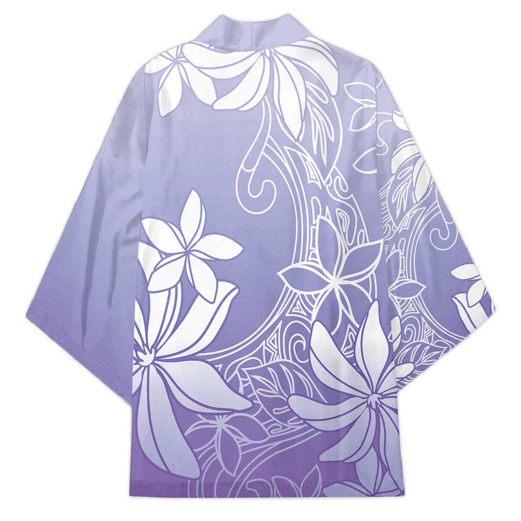 Tiare Tahiti Kimono Purple Polynesia Motifs - Polynesian Pride