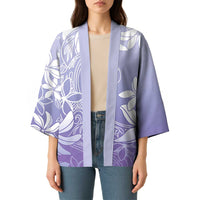 Tiare Tahiti Kimono Purple Polynesia Motifs - Polynesian Pride