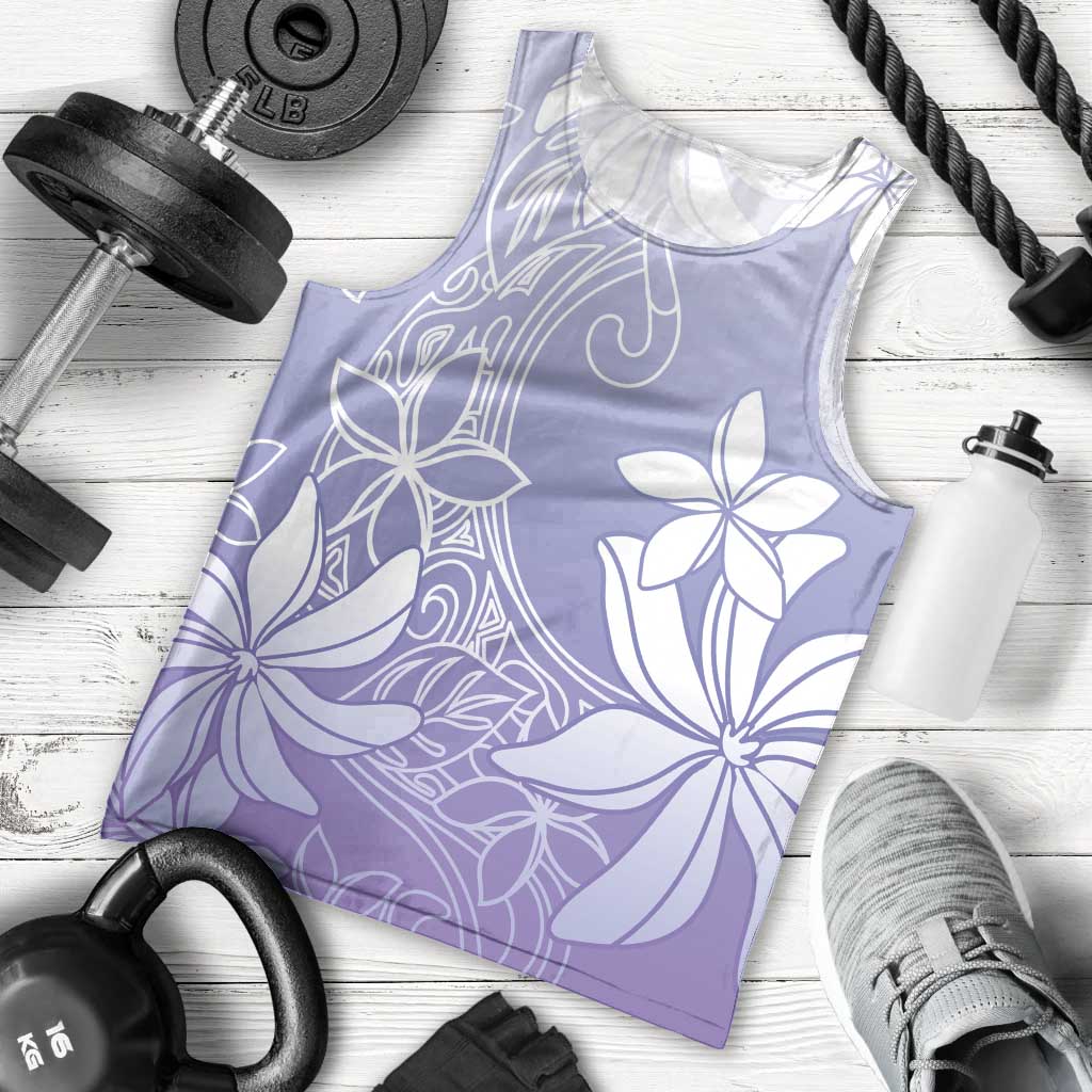 Tiare Tahiti Men Tank Top Purple Polynesia Motifs - Polynesian Pride