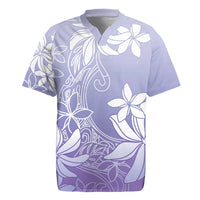 Tiare Tahiti Rugby Jersey Purple Polynesia Motifs - Polynesian Pride