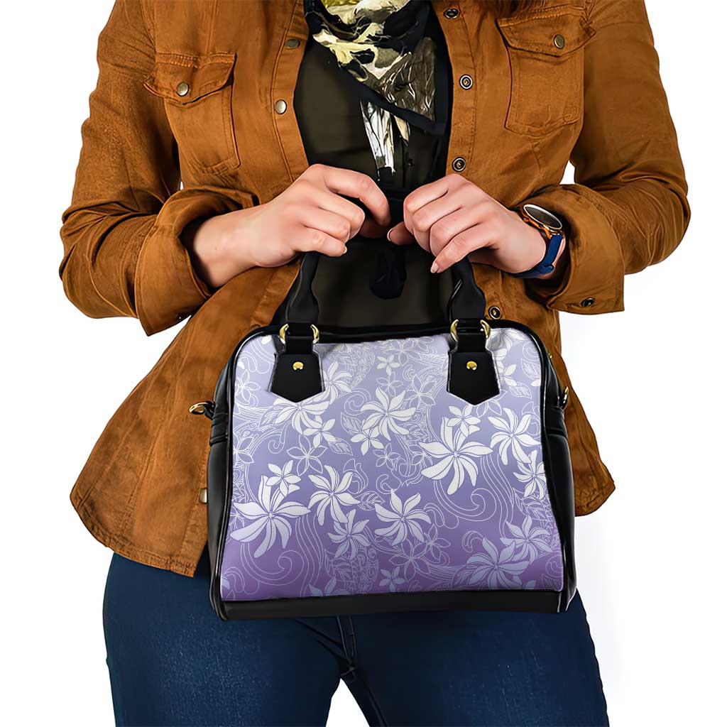 Tiare Tahiti Shoulder Handbag Purple Polynesia Motifs - Polynesian Pride