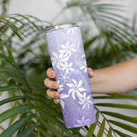 Tiare Tahiti Skinny Tumbler Purple Polynesia Motifs - Polynesian Pride