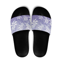 Tiare Tahiti Slide Sandals Purple Polynesia Motifs - Polynesian Pride