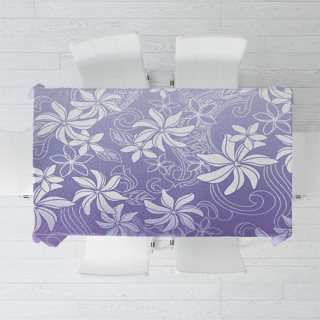 Tiare Tahiti Tablecloth Purple Polynesia Motifs - Polynesian Pride