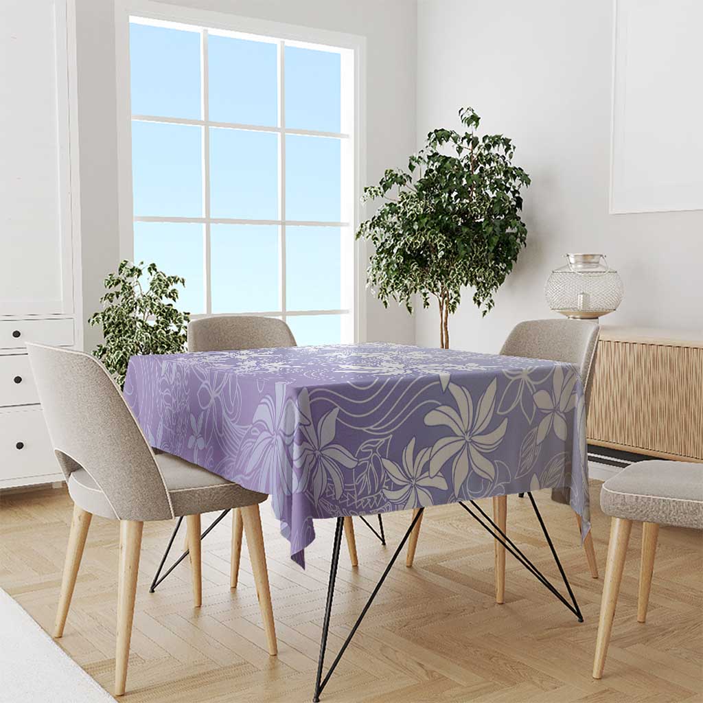 Tiare Tahiti Tablecloth Purple Polynesia Motifs - Polynesian Pride