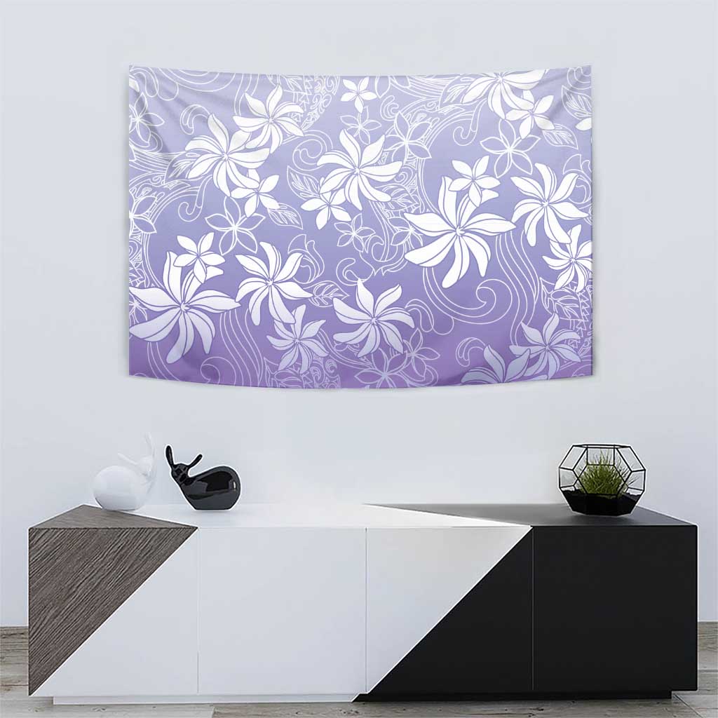 Tiare Tahiti Tapestry Purple Polynesia Motifs - Polynesian Pride