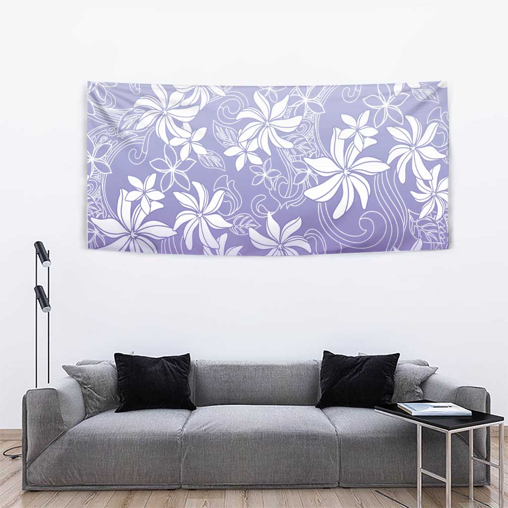 Tiare Tahiti Tapestry Purple Polynesia Motifs - Polynesian Pride