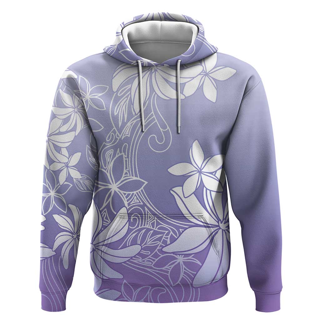 Tiare Tahiti Zip Hoodie Purple Polynesia Motifs - Polynesian Pride