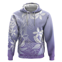 Tiare Tahiti Zip Hoodie Purple Polynesia Motifs - Polynesian Pride