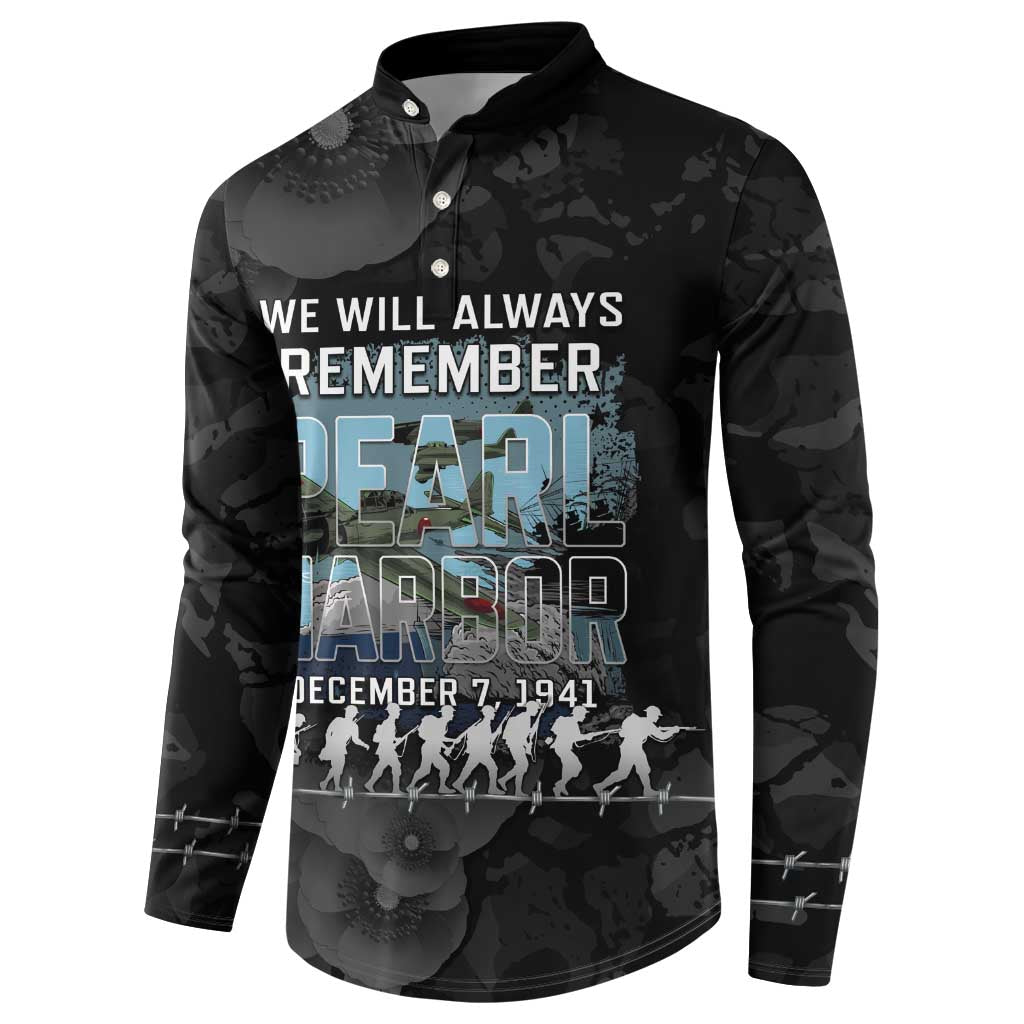 Personalized Pearl Harbor Remembrance Day Button Sweatshirt We Will Always Remember