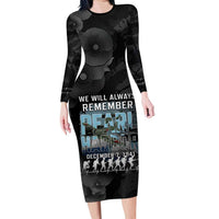 Personalized Pearl Harbor Remembrance Day Family Matching Long Sleeve Bodycon Dress and Hawaiian Shirt We Will Always Remember