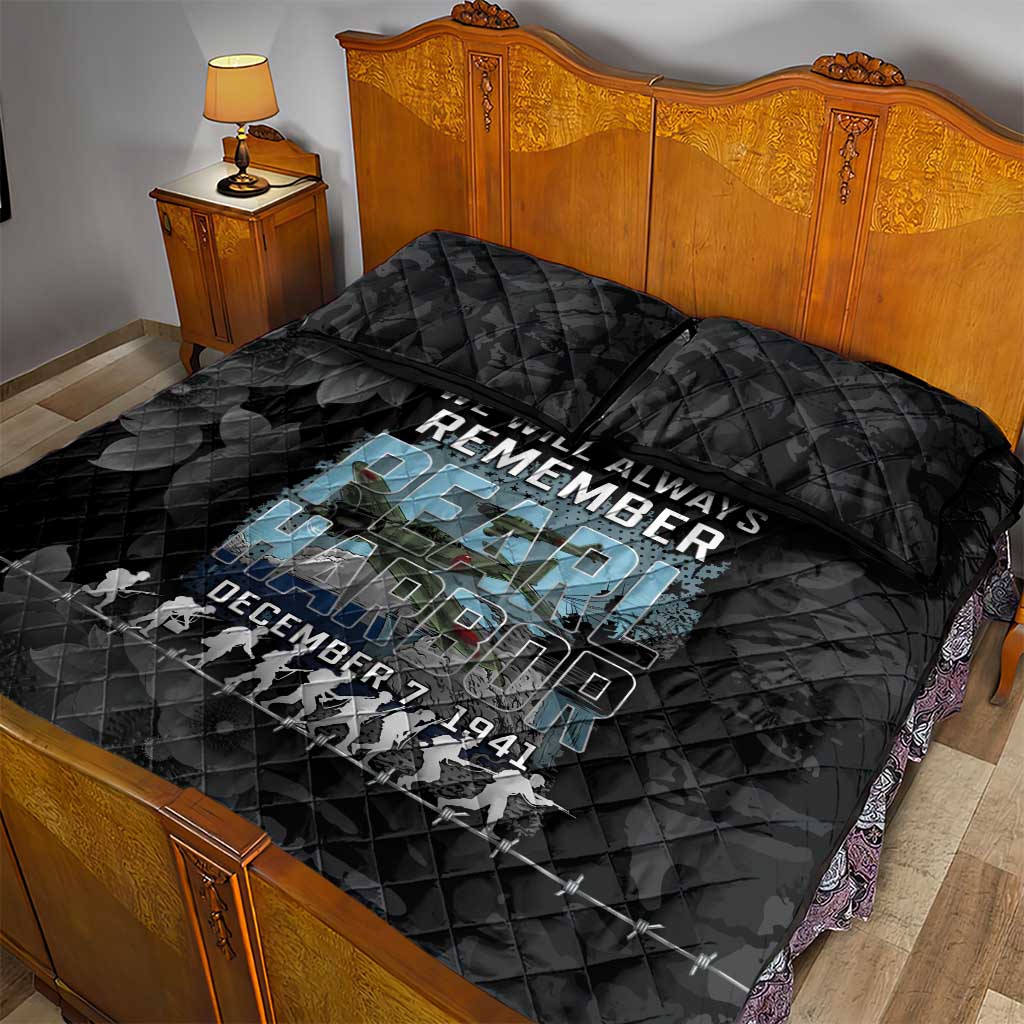 Pearl Harbor Remembrance Day Quilt Bed Set We Will Always Remember