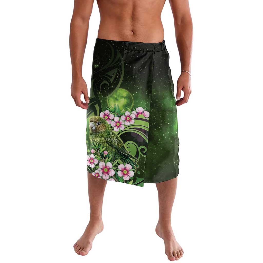 New Zealand Aotearoa Kakapo Lavalava Maori Pattern With Manuka Galaxy Style - Polynesian Pride