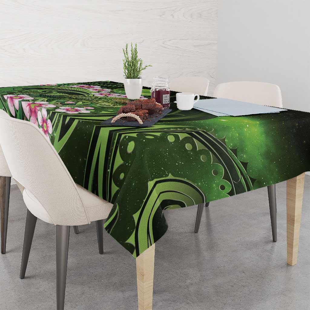 New Zealand Aotearoa Kakapo Tablecloth Maori Pattern With Manuka Galaxy Style - Polynesian Pride
