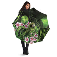 New Zealand Aotearoa Kakapo Umbrella Maori Pattern With Manuka Galaxy Style LT05 - Polynesian Pride