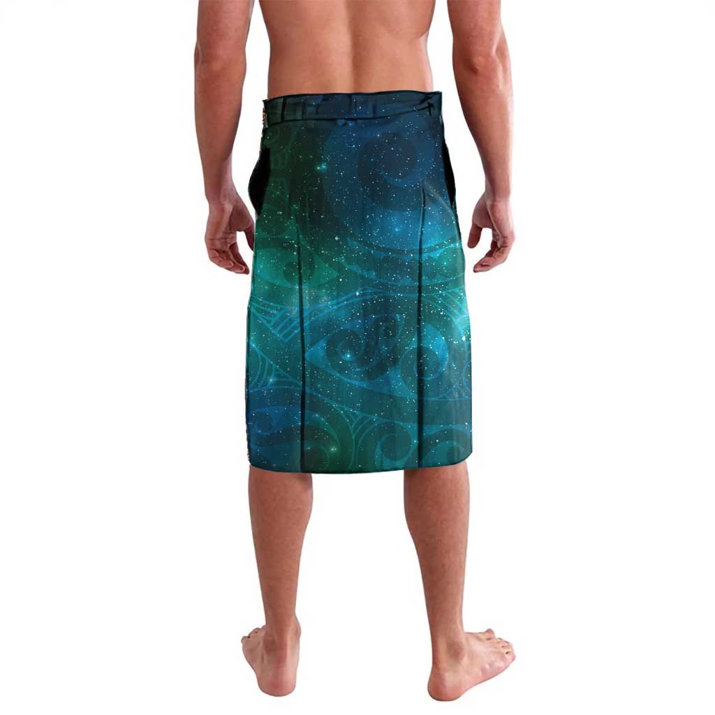 New Zealand Tui Bird Lavalava Maori Koru With Pohutukawa Galaxy Style - Polynesian Pride