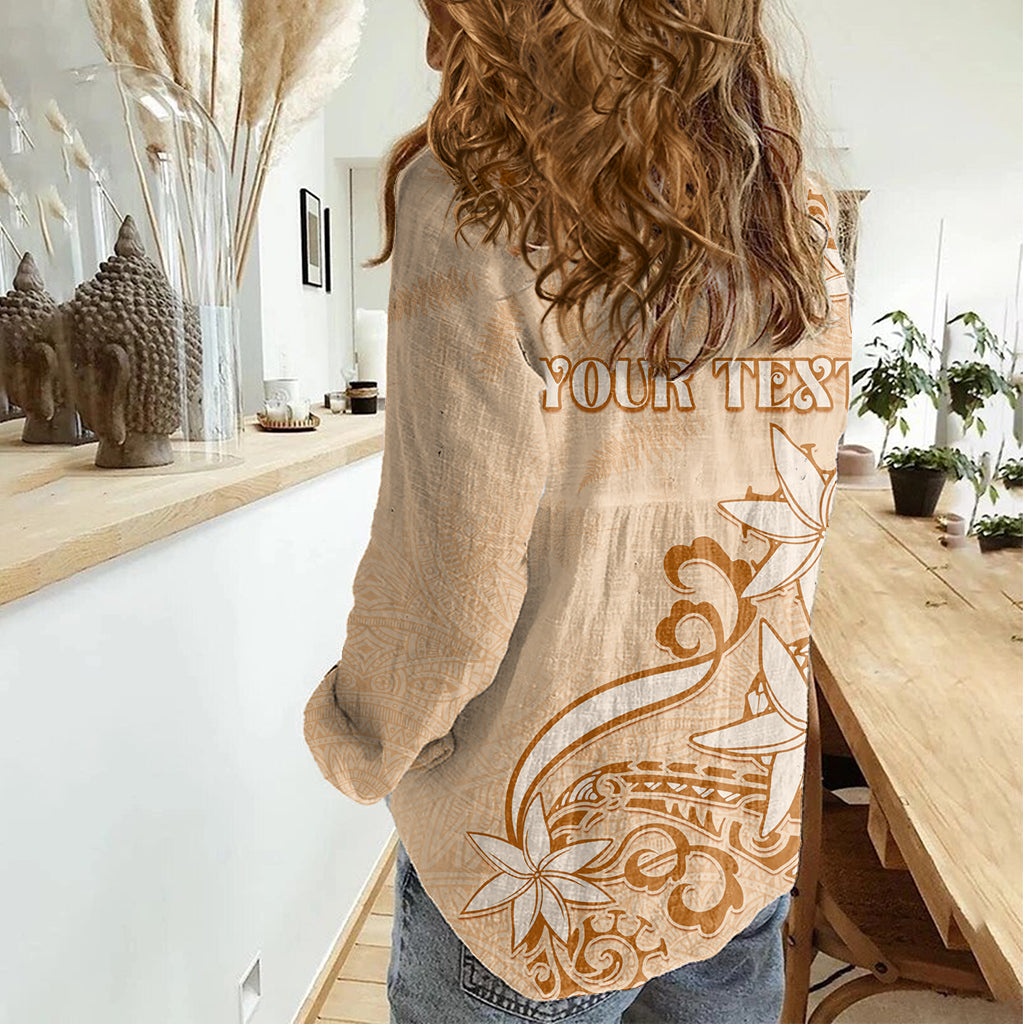 Personalised New Zealand Auckland Folk Festival Women Casual Shirt Vintage Style LT05 - Polynesian Pride