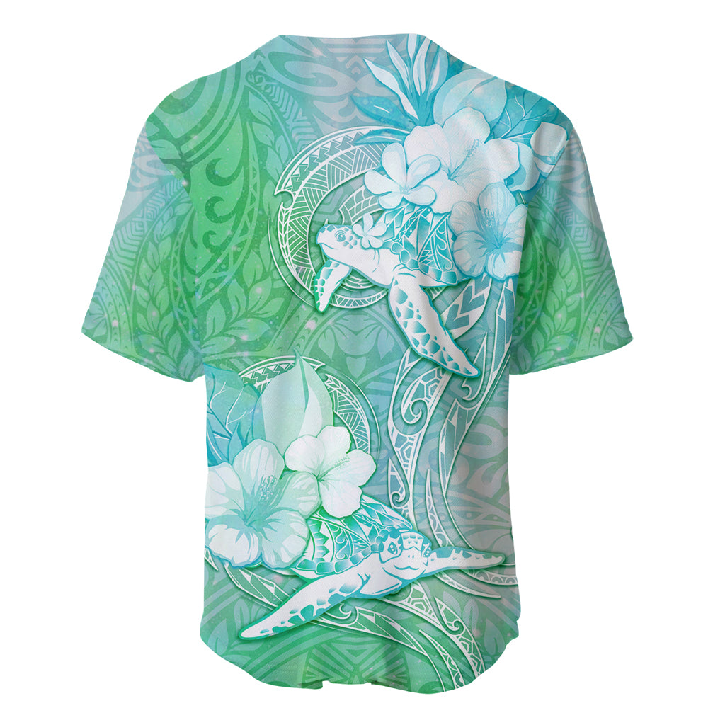 Couple Sea Turtle One Love One Heart Baseball Jersey LT05 - Polynesian Pride