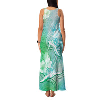 Couple Sea Turtle One Love One Heart Family Matching Tank Maxi Dress and Hawaiian Shirt LT05 - Polynesian Pride