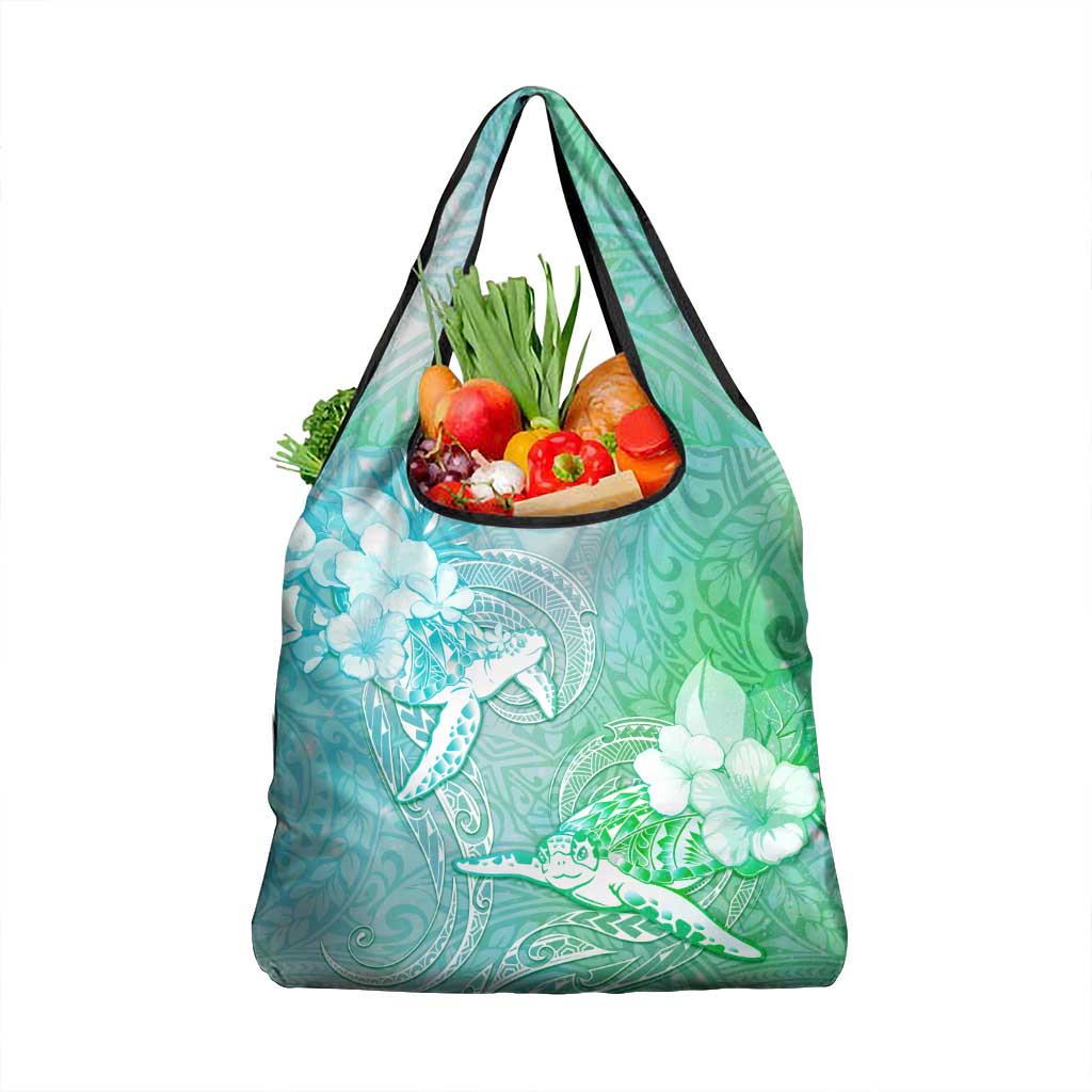 Couple Sea Turtle One Love One Heart Grocery Bag