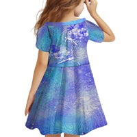 Couple Blue Sea Turtle Heart Love Family Matching Off Shoulder Short Dress and Hawaiian Shirt LT05 - Polynesian Pride
