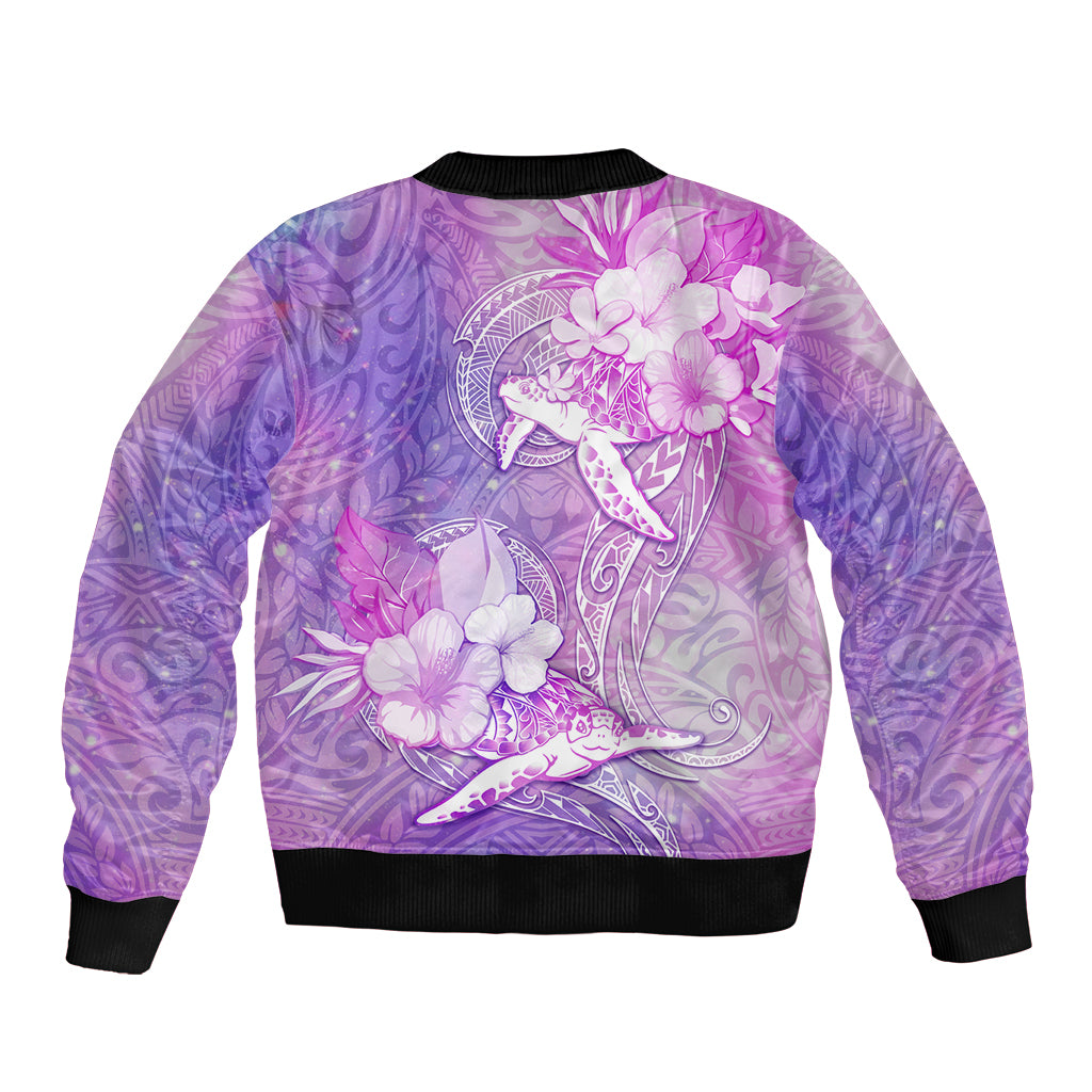 Couple Sea Turtle Love Give Us A Fairytale Bomber Jacket LT05 - Polynesian Pride