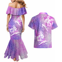 Couple Sea Turtle Love Give Us A Fairytale Couples Matching Mermaid Dress and Hawaiian Shirt LT05 - Polynesian Pride