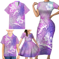 Couple Sea Turtle Love Give Us A Fairytale Family Matching Short Sleeve Bodycon Dress and Hawaiian Shirt LT05 - Polynesian Pride
