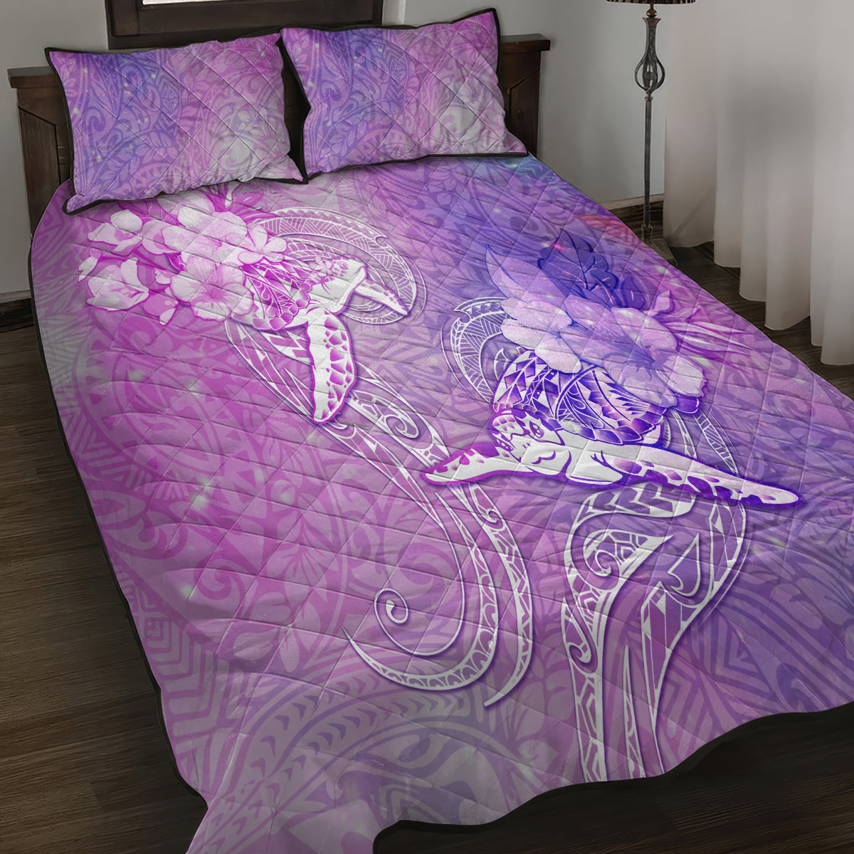 Couple Sea Turtle Love Give Us A Fairytale Quilt Bed Set LT05 - Polynesian Pride