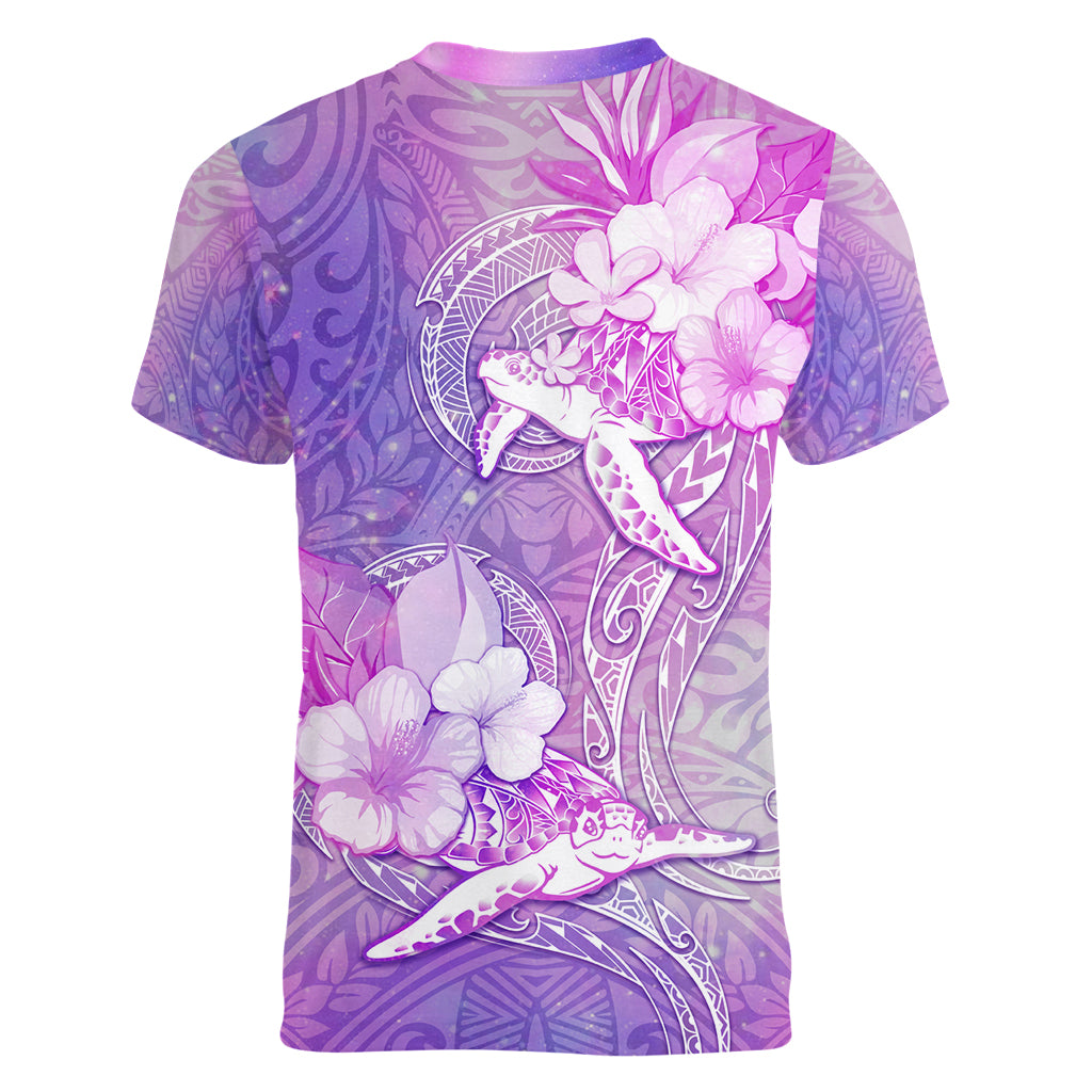 Couple Sea Turtle Love Give Us A Fairytale Women V Neck T Shirt LT05 - Polynesian Pride