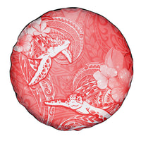Polynesia Sea Turtle Couple Spare Tire Cover Happy Valentine Day Red LT05 - Polynesian Pride