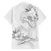 Polynesia Sea Turtle Couple Family Matching Tank Maxi Dress and Hawaiian Shirt Happy Valentine Day White LT05 - Polynesian Pride