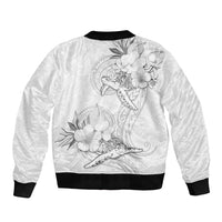 Polynesia Sea Turtle Couple Sleeve Zip Bomber Jacket Happy Valentine Day White LT05 - Polynesian Pride