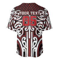 Custom Aotearoa Ngapuhi Baseball Jersey Maori Tribal Pattern Mix Poutama