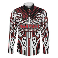 Custom Aotearoa Ngapuhi Family Matching Short Sleeve Bodycon Dress and Hawaiian Shirt Maori Tribal Pattern Mix Poutama