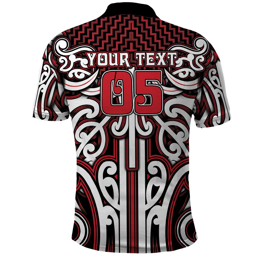 Custom Aotearoa Ngapuhi Polo Shirt Maori Tribal Pattern Mix Poutama LT05 - Polynesian Pride