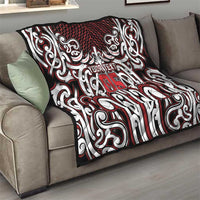Custom Aotearoa Ngapuhi Quilt Maori Tribal Pattern Mix Poutama