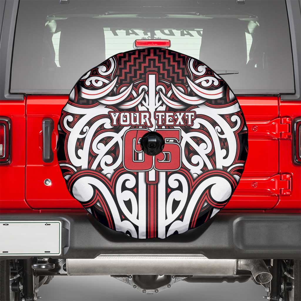 Custom Aotearoa Ngapuhi Spare Tire Cover Maori Tribal Pattern Mix Poutama LT05 - Polynesian Pride