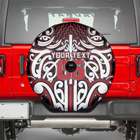Custom Aotearoa Ngapuhi Spare Tire Cover Maori Tribal Pattern Mix Poutama LT05 - Polynesian Pride