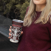 Custom Aotearoa Ngapuhi Tumbler Cup Maori Tribal Pattern Mix Poutama LT05 - Polynesian Pride