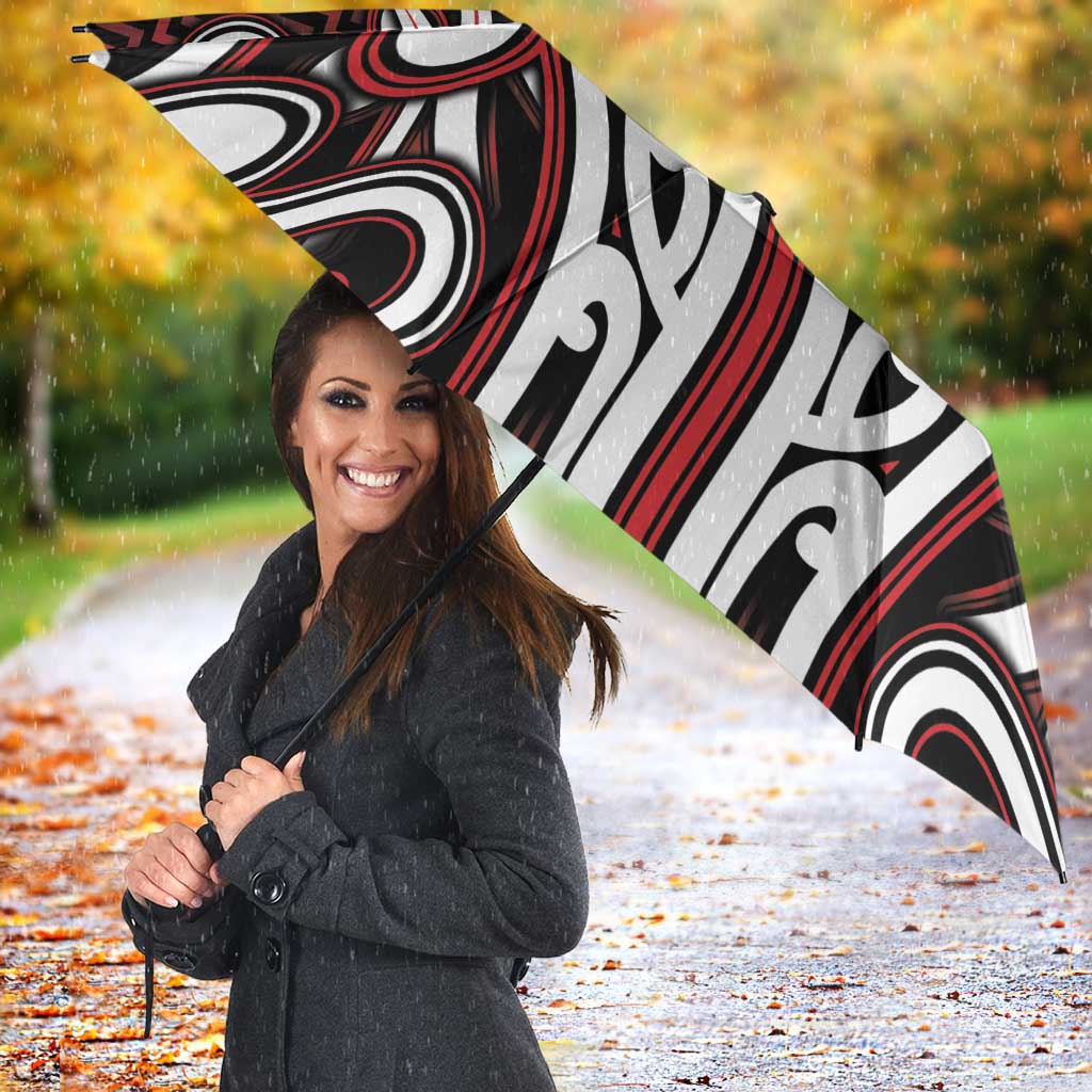Custom Aotearoa Ngapuhi Umbrella Maori Tribal Pattern Mix Poutama