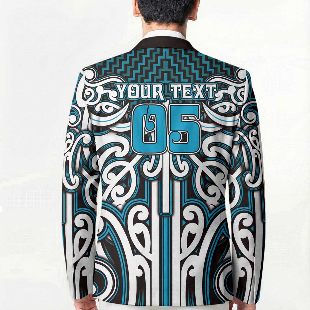 Custom Aotearoa Ngati Porou Blazer Maori Tribal Pattern Mix Poutama