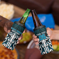 Custom Aotearoa Ngati Porou 4 in 1 Can Cooler Tumbler Maori Tribal Pattern Mix Poutama