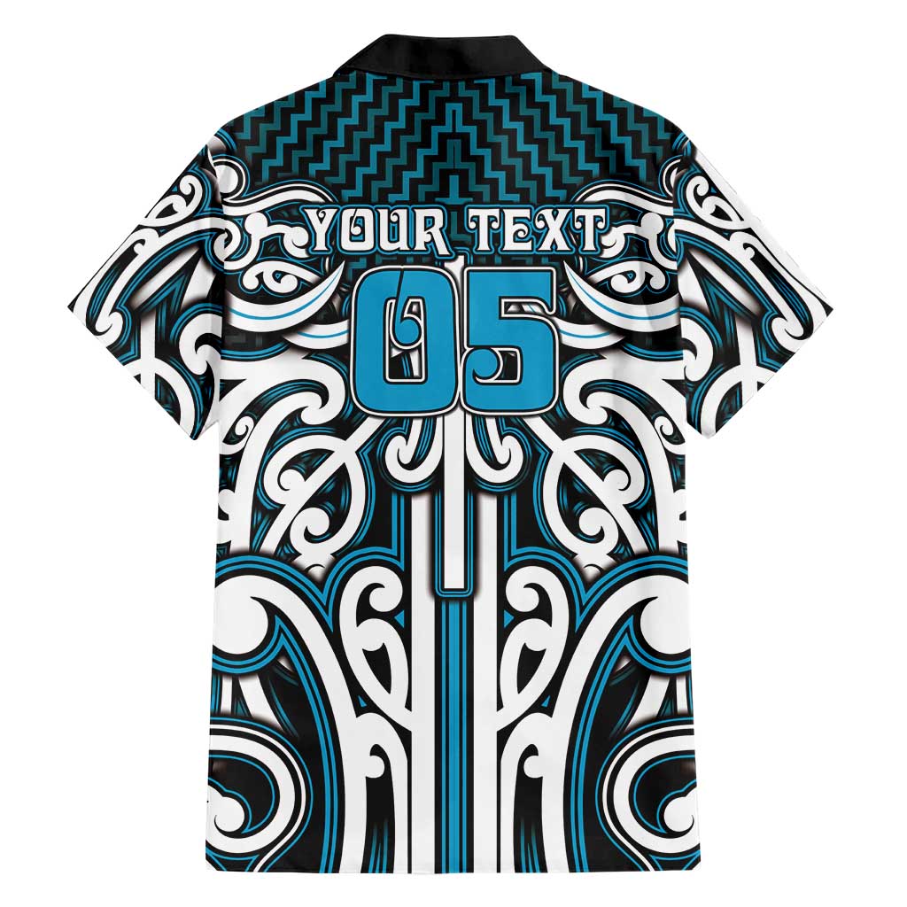 Custom Aotearoa Ngati Porou Family Matching Short Sleeve Bodycon Dress and Hawaiian Shirt Maori Tribal Pattern Mix Poutama